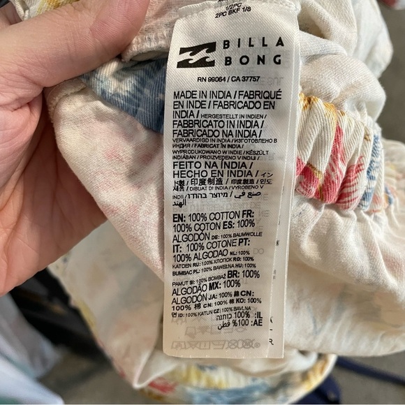 Billabong x Wrangler Cali Sun Button Down Short Sleeve Romper Jumpsuit - Picture 11 of 13